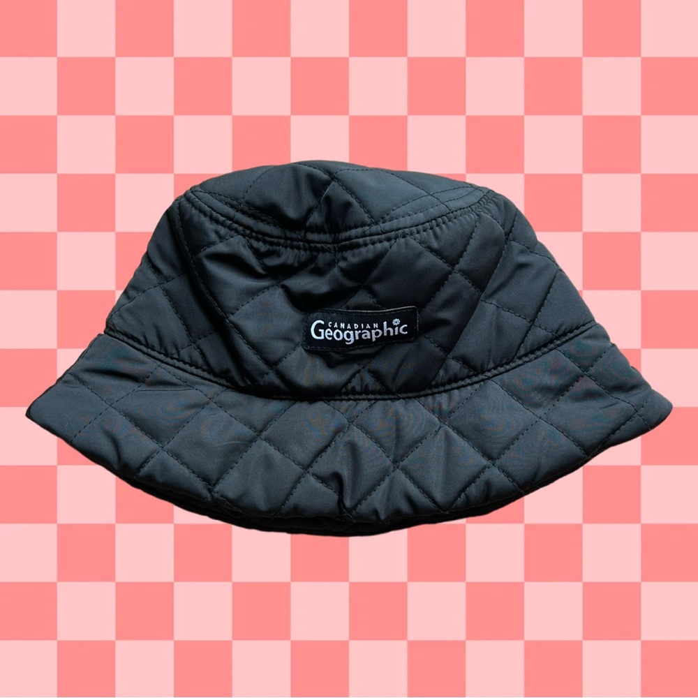 Canadian Geographic Black Quilted Hat